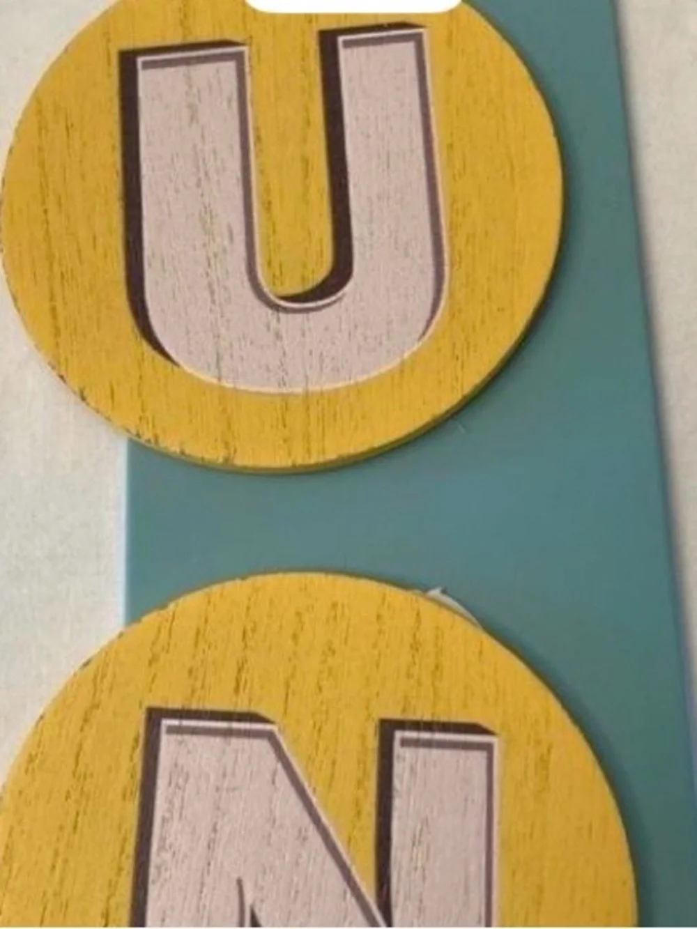 Motel & Cafe Wall Sign - Blue and Yellow New